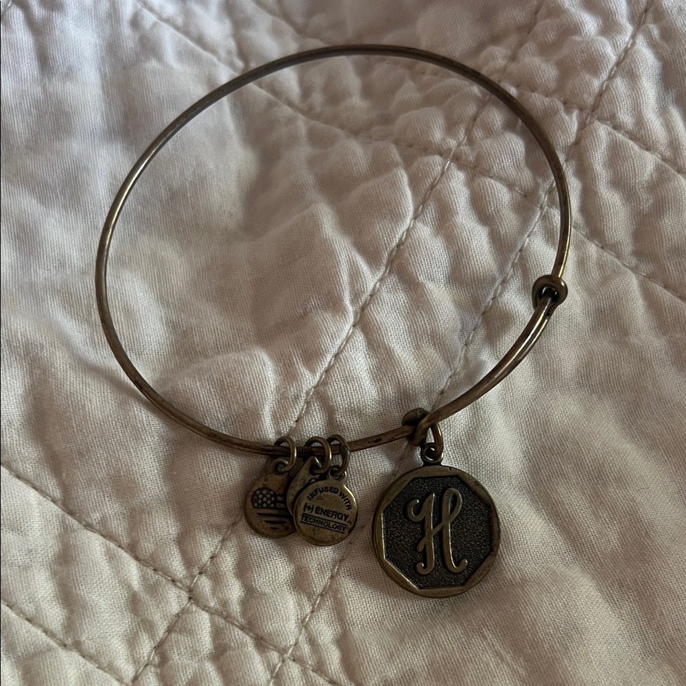 Alex and Ani Bronze Charm Bracelet